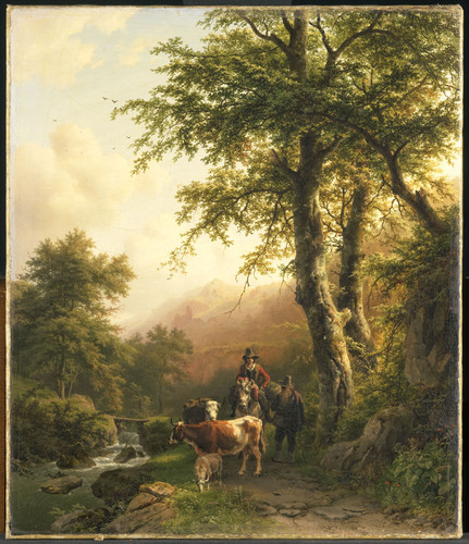 Koekkoek, Barend Cornelis Итальянский пейзаж, 1848, 63 cm х 53 cm, Холст, масло