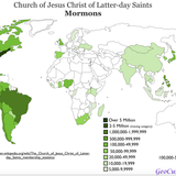Mormons World Map