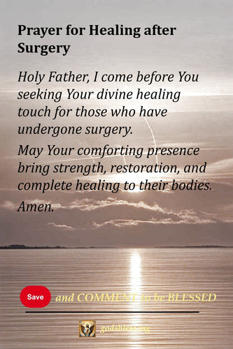Prayer for Healing after Surgery