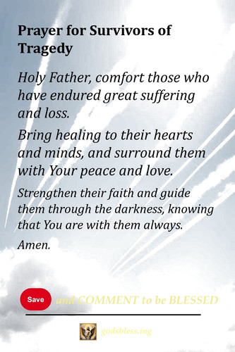 Prayer for Survivors of Tragedy