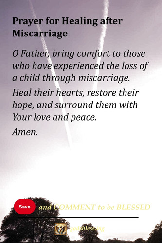 Prayer for Healing after Miscarriage