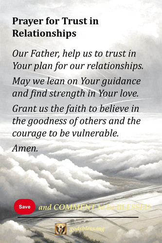 Prayer for Trust in Relationships