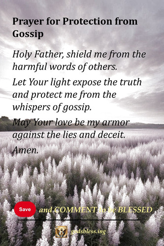 Prayer for Protection from Gossip