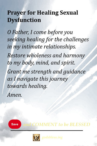 Prayer for Healing Sexual Dysfunction