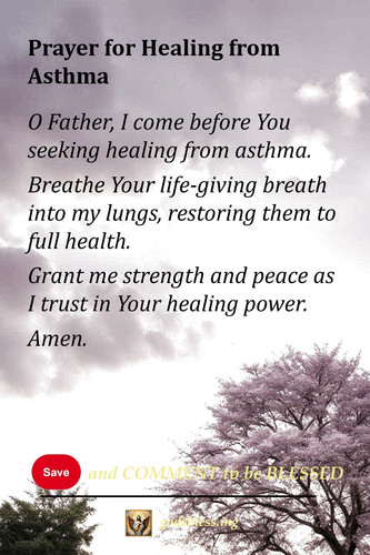 Prayer for Healing from Asthma