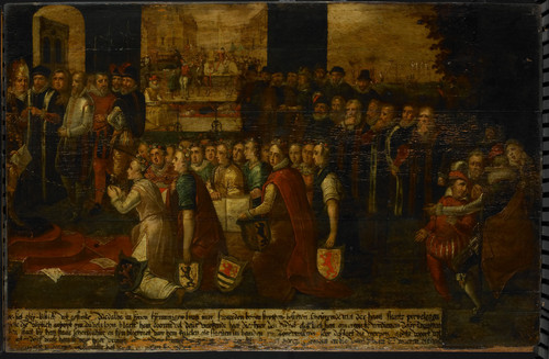Unknown Аллегория Тирании герцога Альбы в Нидерландах, 1630, 76 cm х 117 cm, Дерево, масло