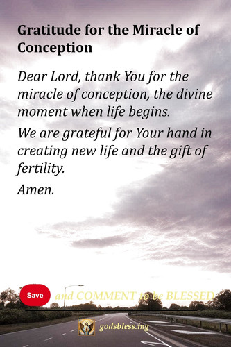 Gratitude for the Miracle of Conception