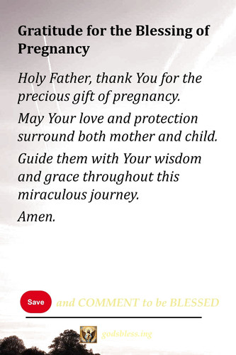 Gratitude for the Blessing of Pregnancy