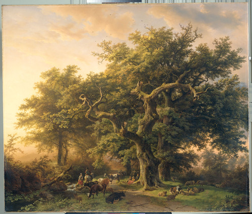 Koekkoek, Barend Cornelis Опушка леса, 1848, 136 cm х 160 cm, Холст, масло