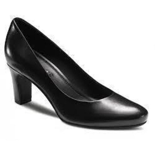 comfortable plain black leather formal shoes for ladies 409.jpg