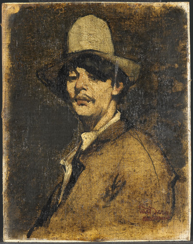 Berg, Willem van den Автопортрет, 1910, 23 cm x 18 cm, Холст на панели, масло