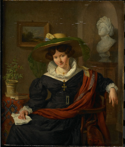 Beveren, Charles van Carolina Frederica Kerst (1803 83). жена Louis Royer, 1830, 25 cm х 21 cm, Дере
