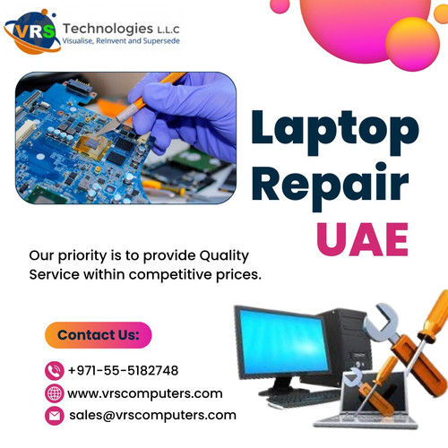 Choose VRS Technologies LLC for top-tier laptop repair solutions in the UAE. Our experienced technicians are dedicated to providing quick and reliable services. For more info about Laptop Repair UAE, Contact us at +971-55-5182748.