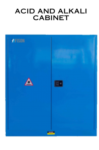 An Acid and Alkali Cabinet, also known as a corrosive storage cabinet or chemical storage cabinet, is a specialized piece of laboratory equipment designed to safely store corrosive substances such as acids and alkalis. Double air vents with anti-fire devices for enhanced safety