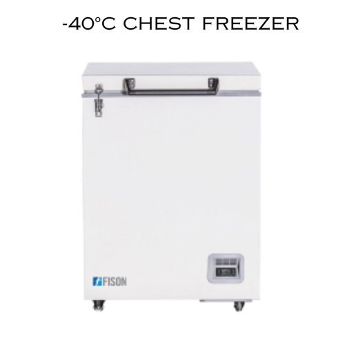 A -40°C chest freezer is a specialized freezer unit designed to maintain an extremely low internal temperature of -40 degrees Celsius.   Large screen for easy observation of technical parameters.