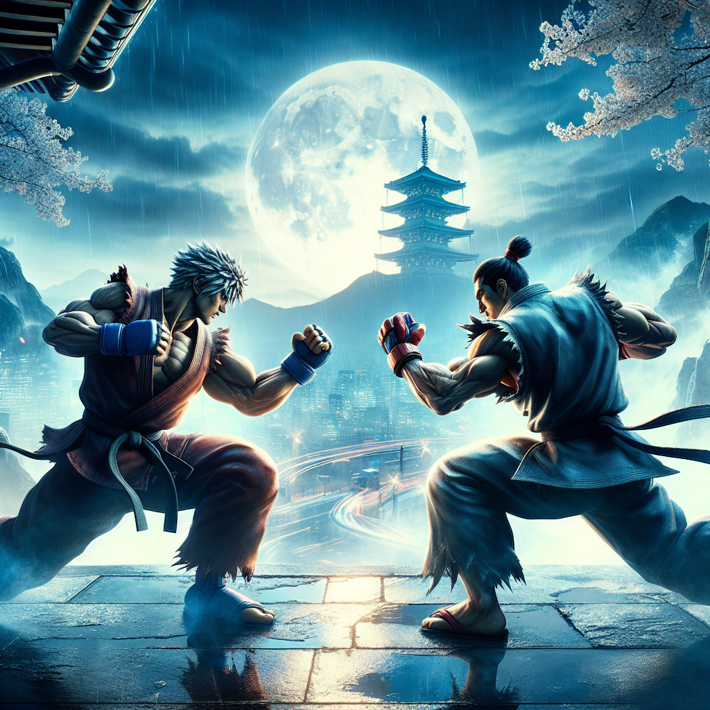 Tekken 7 epic battle scene showcasing intense martial arts combat between iconic characters in a high-resolution gaming environment