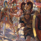 Social media crop Heroes of the Battle of Marathon painted by Georges Marie Rochegrosse 1859%E2%80%9
