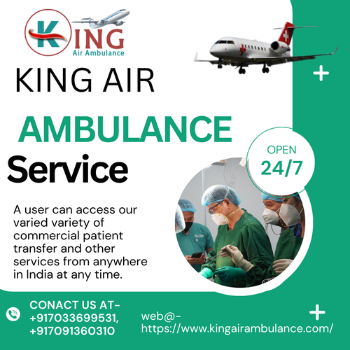 King Air Ambulance Services in Gorakhpur provides with a transport ventilator and other life-saving facilities to ensure that the patient is stable throughout the journey. We have easy access to the largest hospitals in your area and can arrange medical transportation seamlessly.
Contact us- +917033699531
Web@- https://tinyurl.com/3mn6xa5p
