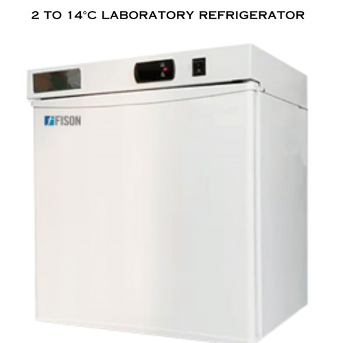 A laboratory refrigerator designed to maintain temperatures between 2 to 14°C is a specialized piece of equipment crucial for storing temperature-sensitive samples, reagents, and medications in research, medical, and pharmaceutical settings. High resolution temperature calibration function, proofreading in 0.1°C increments.