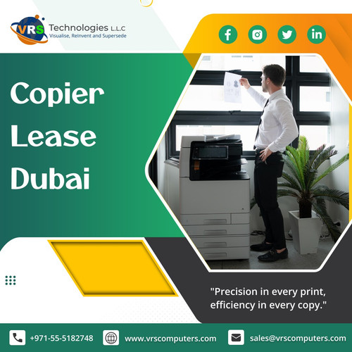 Stay ahead of the competition and ensure seamless business operations with VRS Technologies LLC's Copier Lease Dubai Services. Our flexible solutions cater to the unique needs of your business, offering top-notch copiers for lease. Call us at +971-55-5182748.