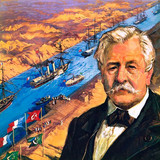B002718 Ferdinand de Lesseps and the Suez Canal 19th Century
