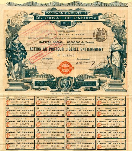 compagnie nouvelle du canal de panama 1894 company purchased by u s to build panama canal sold 62 90.jpg