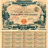 compagnie nouvelle du canal de panama 1894 company purchased by u s to build panama canal sold 62 90