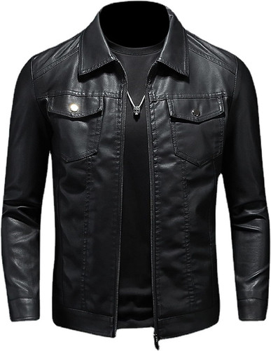 Mens Leather Jacket Motorcycle Black Biker Jackets Vintage Faux Leather Outwear Casual Lightweight 0.jpg