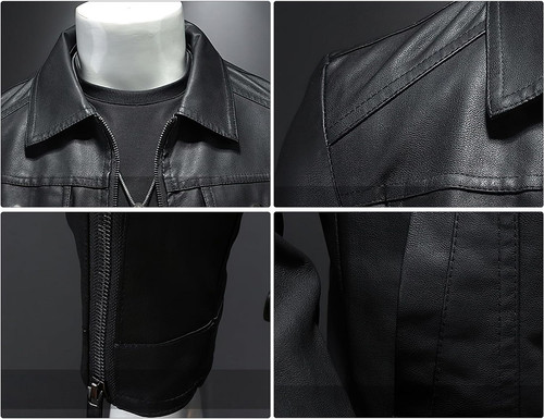 Mens Leather Jacket Motorcycle Black Biker Jackets Vintage Faux Leather Outwear Casual Lightweight 4.jpg