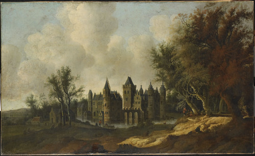 Berckhout, G.W. Замок Эгмонд, 1653, 96 cm х 160 cm, Холст, масло