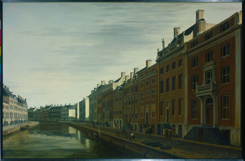 Berckheyde, Gerrit Adriaensz Изгиб Херенграхта (Канал Господ) у Новой Зеркальной улицы в Амстердаме,