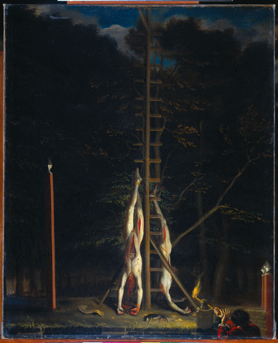 Baen, Jan de Трупы братьев де Витт висят на Groene Zoodje (место казни) в Гааге, 1672, 1675, 69,5 cm