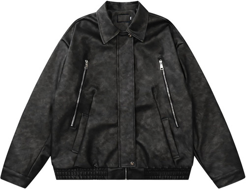 Women's Oversized Jackets Leather Faux Motorcycle Zip Up Coat Fall Winter Outfits Fashion Clothes 0.jpg