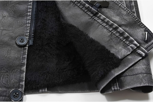 YXYSZZ Men s PU Faux Leather Trench Coat Fashion Casual Slim Windbreaker 4.jpg