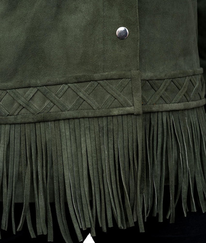 Rabbaniz Women s Fringe Suede Leather Jackets 2023 Fashion Western Tassel motorcycle Fringe Coats 3.jpg