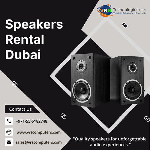 For dependable Speakers Rental Dubai, look no further than VRS Technologies LLC. Our commitment to quality and reliability makes us the trusted choice for all your audio needs. Dial +971-55-5182748 today to experience unparalleled sound excellence.