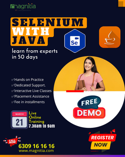 Selenium With Java New Batch Is Started From March 21st.jpg