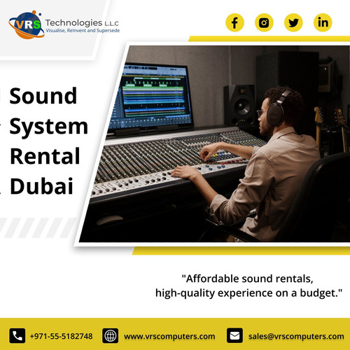 When it comes to flawless sound quality, trust VRS Technologies LLC's Sound System Rental Dubai services. Our extensive range of audio equipment guarantees unmatched performance, providing immersive sound experiences for events of any scale. Contact us today at +971-55-5182748 to elevate your event with superior audio solutions.