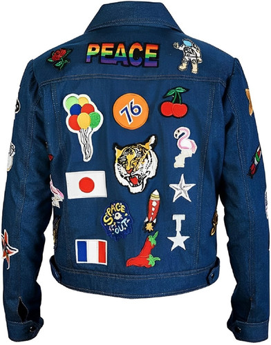 Men's Blue Denim Rocketman Jacket with Patches 2.jpg