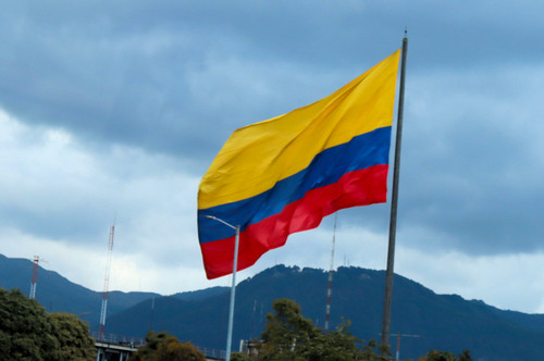 Flag of Colombia tricolor, Bogota, Colombia.jpg