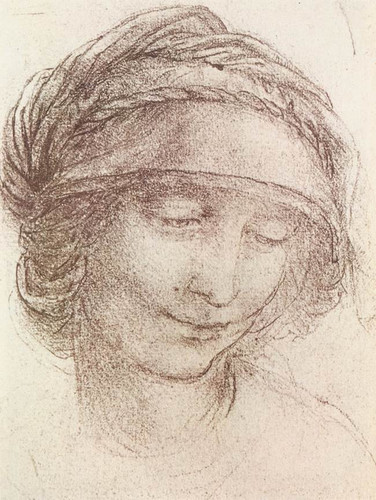Leonardo da Vinci Head of a woman c1508