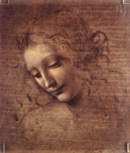 Leonardo da Vinci Female head (La Scapigliata)