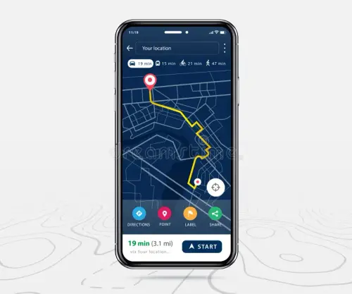 mobile map gps navigate smartphone application red pinpoint screen app search navigation isolated li.webp