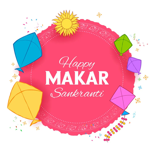 makar sankranti wallpaper with colorful kite vector 35657262.png