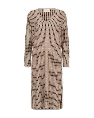 packshot 2 203603 9922 Front 1 FQCLAY DRESS Simply Taupe mlg w. BLACK.jpg