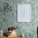 Design interior of living room at modern apartment with white mock up photo frame, wooden shelf, sty