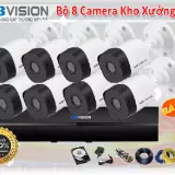 bô 8 camera quan sát kho xUONG