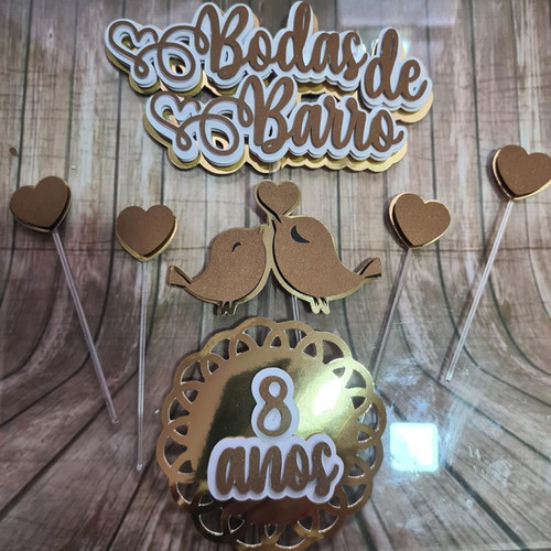 arquivo de corte topo de bolo bodas de barro studio brinde arquivo de corte topo bodas de barro.jpg