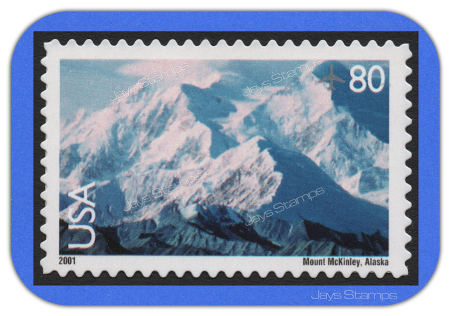 2001 MOUNT McKINLEY Scenic American Landscapes 80¢&nbsp; Single&nbsp; AIR MAIL&nbsp; #C137