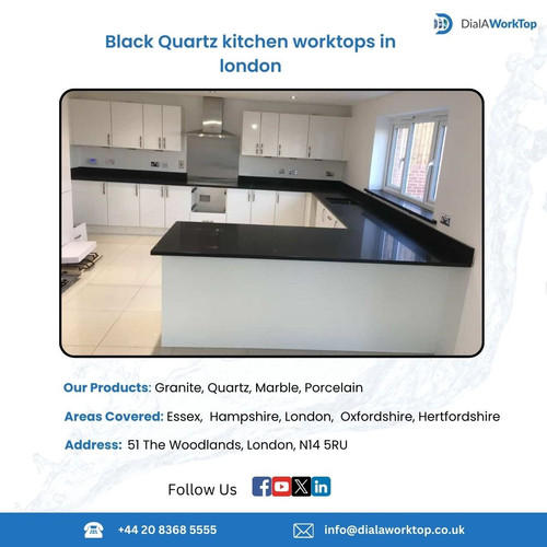 Black Quartz kitchen worktops in london (1).jpg